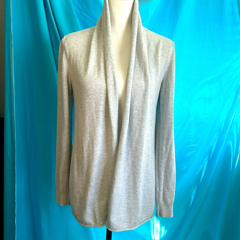 Buy2items get1free 3$15items for$30. Light grey, long sleeve cardigan